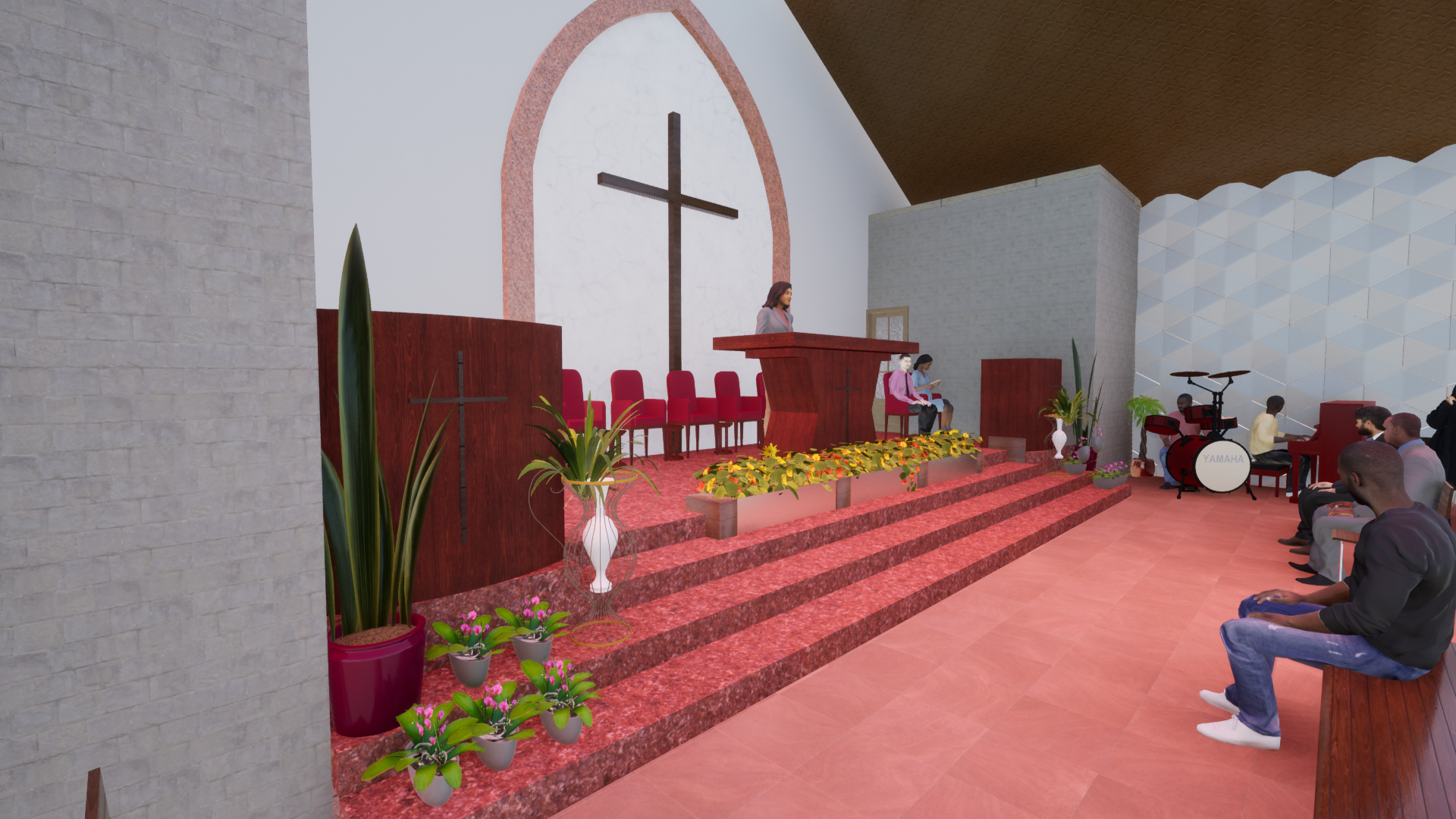 Church Interior Altar